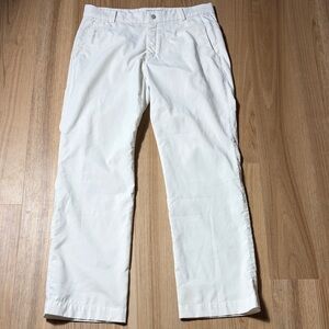 Nike Golf Dri-Fit Pants Mens 32x30 White Tour Performance Stretch